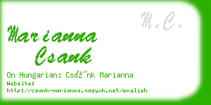 marianna csank business card